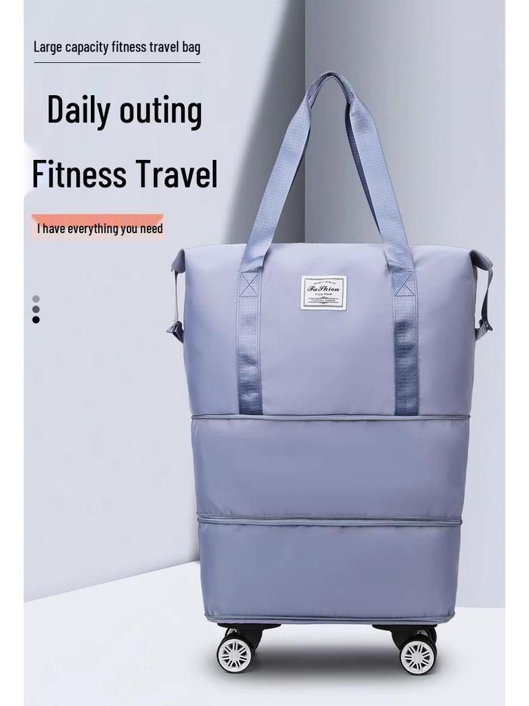 Dreilagige Duffle-Tasche für Wehen und Geburt mit Rädern - Handliche Reisetasche mit großem Fassungsvermögen für Frauen