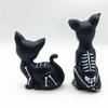 Halloween Resin Cat Dog Figurine Cute Sugar Skull Animal Decors For Desk Shelf Window Display Party Decoration Gift