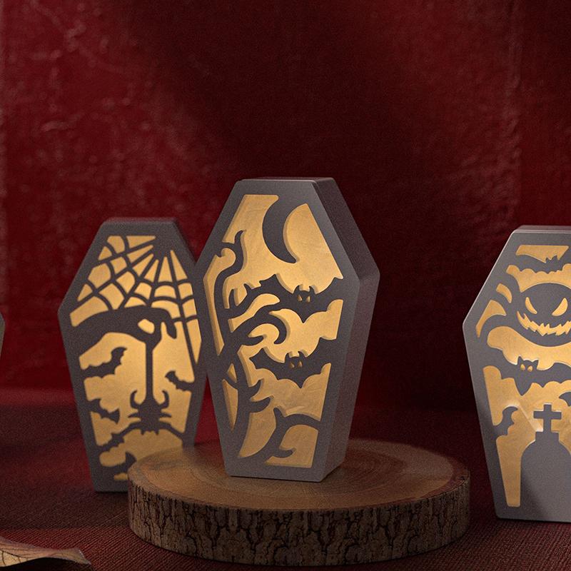 Halloween Resin Silicone Molds Resin Coffin Molds Storage Box Molds Halloween Decorative Casting Mold For Halloween