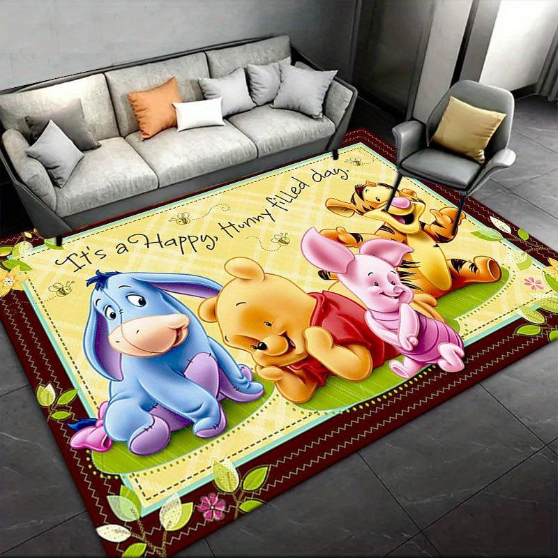 1pc Winnie the Pooh Pattern Carpet Area Rug Non Slip Carpet Hand Washable Floor Mat Suitable For Living Room Bedroom Home Decor Room Decor