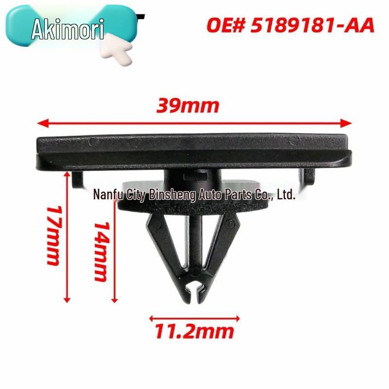 Compatible 20PCS Front Fender Flare Mold Clips (OE# 5189181AA) for Jeep Commander X