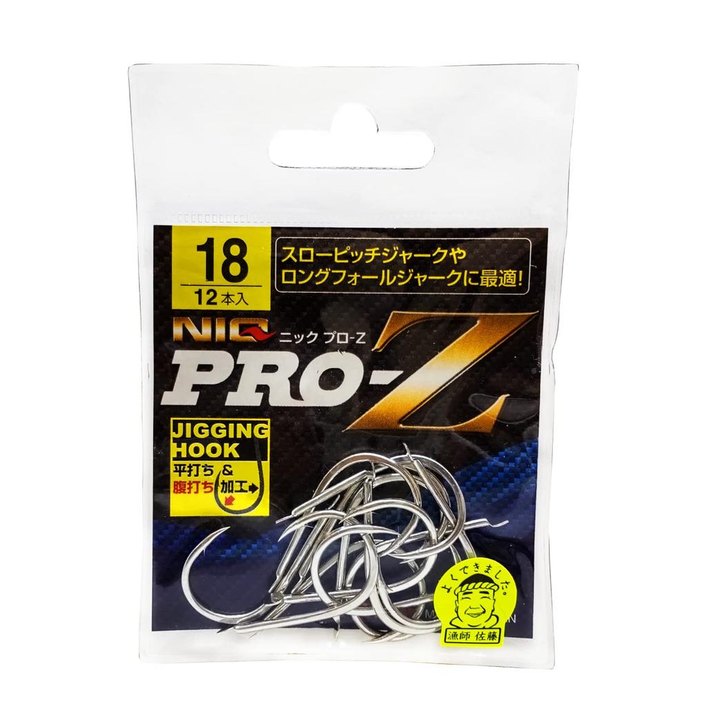 Kinryu NIQ PRO-Z Silver Jigging Hook, 18mm