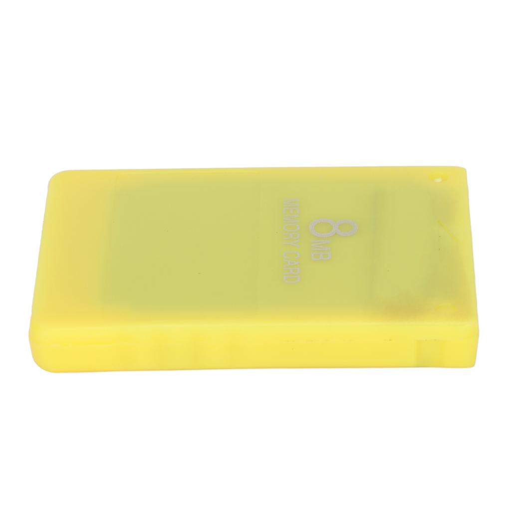 Card de memorie 8MB Robust, ușor de utilizat, card de memorie portabil pentru jocuri de mare viteză pentru PlayStation 2, galben