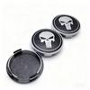 4pcs Skull Logo Emblem Badge Car Wheel Center Caps 65MM Clips 60MM Wheels Hub Dust Cap Rim Hubcaps Cover Replace Car Accessories