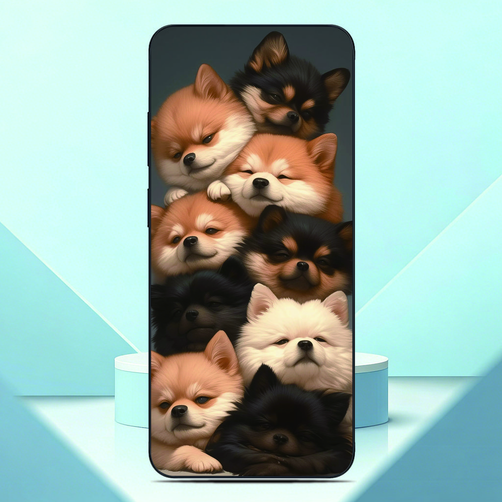Animal Dog Puppy Phone Case For Motorola Moto G54 5G Painted Back Cover For Moto G54 Power G64 TPU Soft Fundas Customized Photo