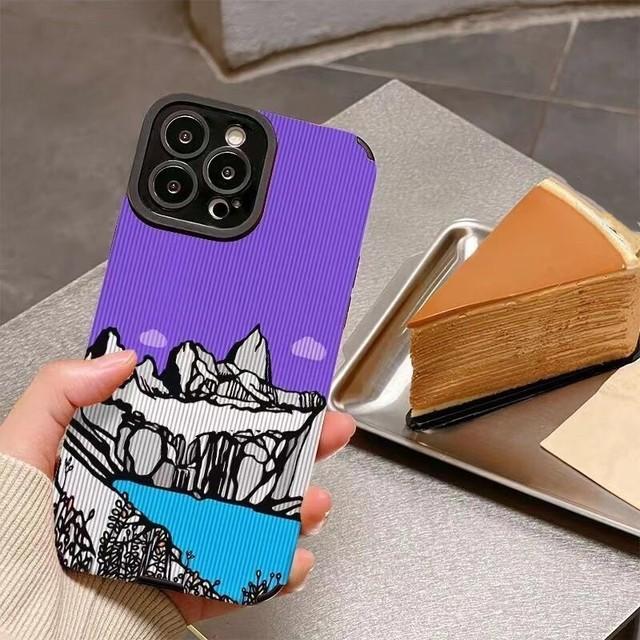 

Чехол для телефона Iphone 14 Plus 13 Pro Max 11 12, противоударный чехол-бампер для Iphone Xr Xs Max X 7 8 Plus Se2020 6s Mountain iphone 6s 6