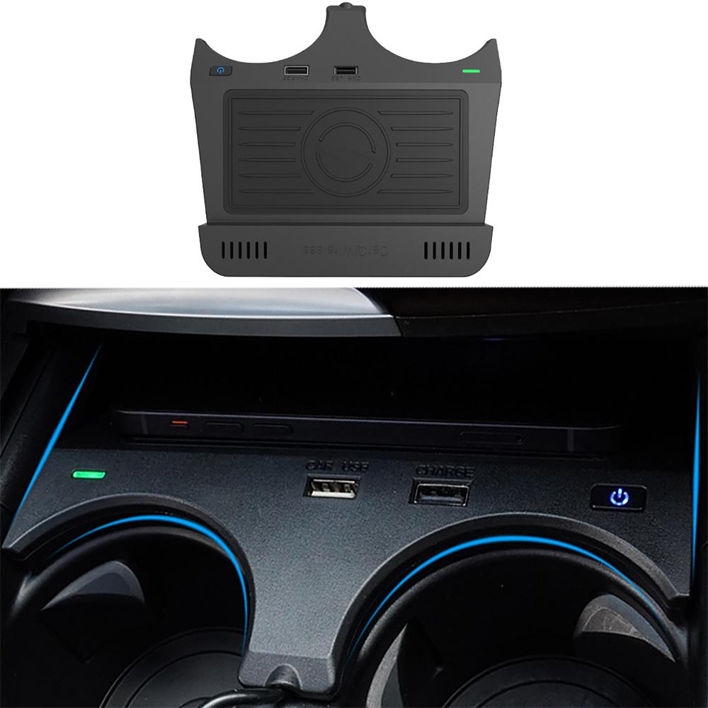 10W QI Fast Wireless Car Charging Charger BMW 5 6 Series 2018-2023 G30 G31 G38 F90 Car Pad Mobile Phone