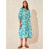 Vestido de Verano Floral con Corte Holgado y Cinturón de Lazo para Mujeres Casual