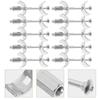 10pcs Galvanized Steel Countertop Connector Joint For Worktop Joiner Clamp Thread Bolt Benchtop Connection Pull Rod