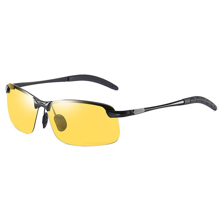 Outdoor Fishing Man's Polarized Smart Light-sensitive Metal-changing Sunglasses - Suitable For Both Day And Night Driving 3043
