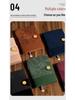 A5 Soft Leather Buckle Notebook: Customizable Diary Gift Set