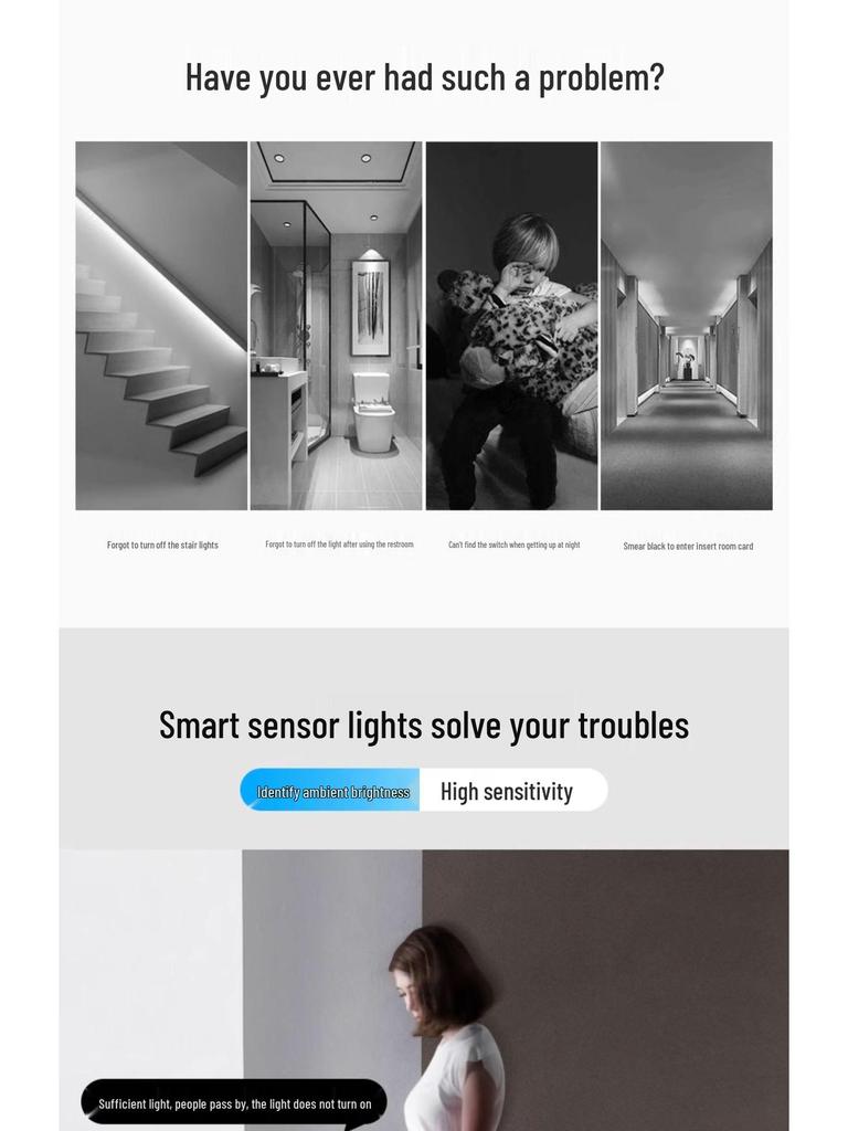 Type 86 Motion Sensor Stair Light for Home & Hotel Corridors