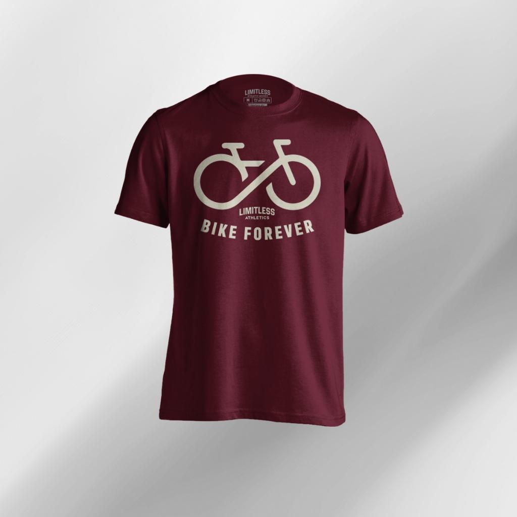 Bike Forever - Drifit Shirt Men's Activewear T-Shirt Cycling Biking MTB RB Mountain Road Gravel Eco Dry Fit