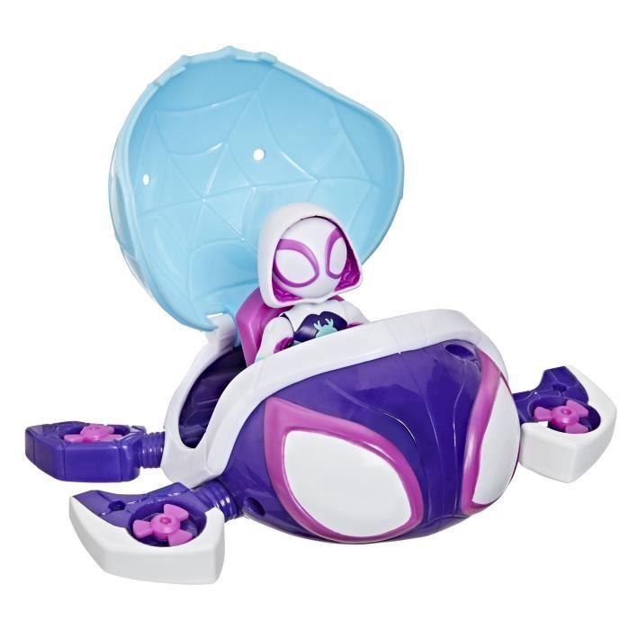 Spidey Ghost-Spider Tortue fantôme Water-Webs, Figurine et véhicule, Marvel Spidey et ses Amis Extraordinaires, Des 4 ans