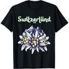 Schweiz Edelweiß Alpen Souvenir Bergwandern Schnee T-Shirt