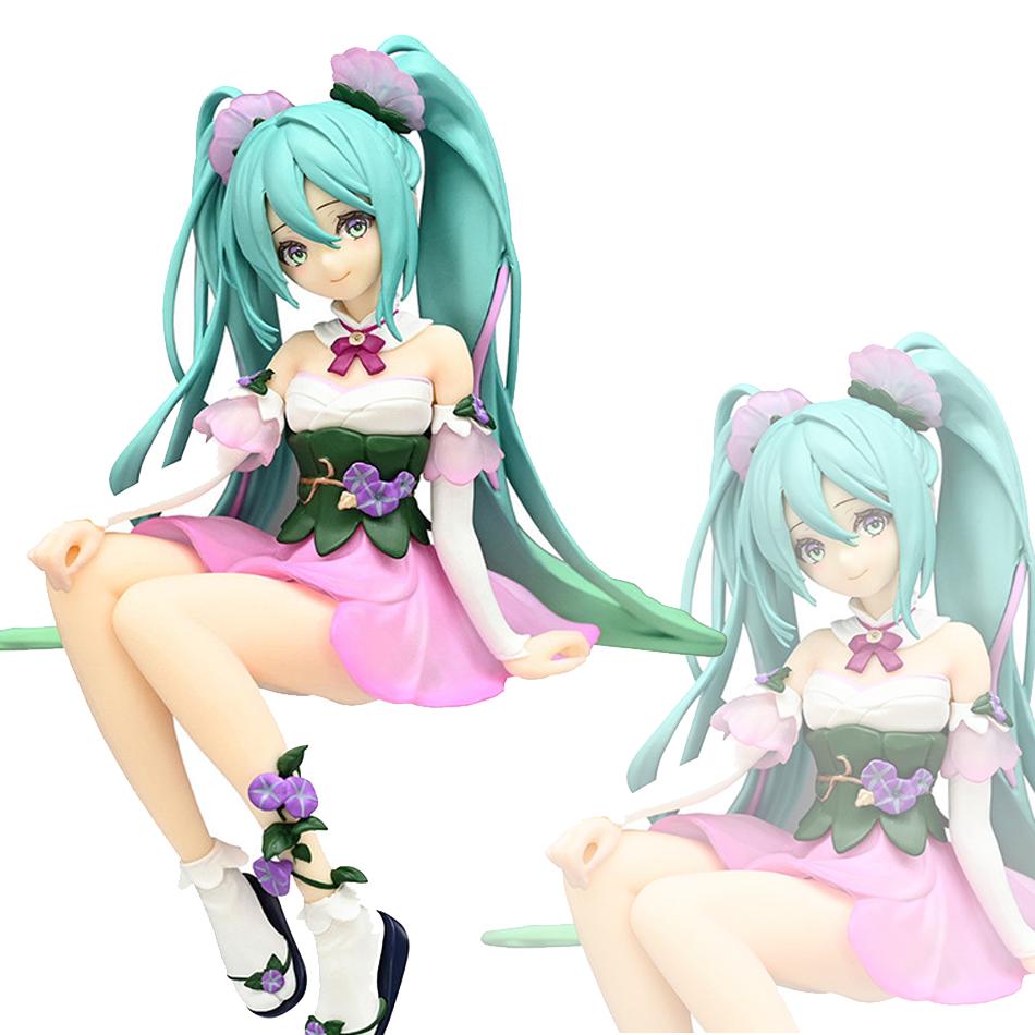 Hatsune Miku 21cm Anime Figure Kawaii Thumbelina Vocaloid Wonderland PVC Action Figure Collection Model Doll Ornaments Toys Gift