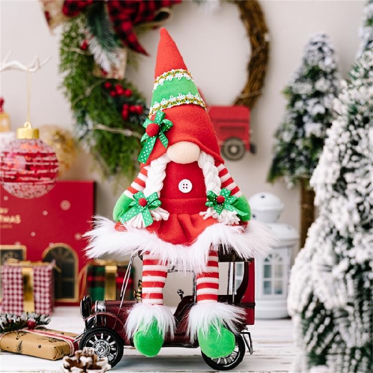 Multipurpose Red Green Gnome Doll Decorative Birthday Party Background Supplies
