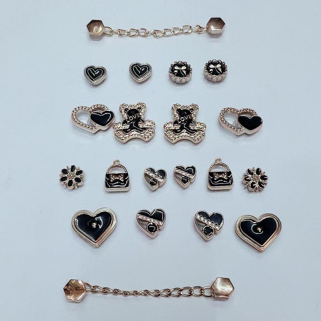 Elegant DIY Crocs Shoe Accessories: Coco-Style Detachable Diamond Flower Buckle