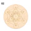 Energy Mat Wooden Coaster Wedding Sign Healing Disc Flower Of Life Sacred Geometry Home Wall Decor Pendant Hanging Craft