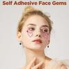 5 PCS Self Adhesive Face Gems Rhinestones Pearl Stickers Face Gems Heart Star Moon Shape Jewels Rhinestone Stickers Hair Accessories for Faces Eye