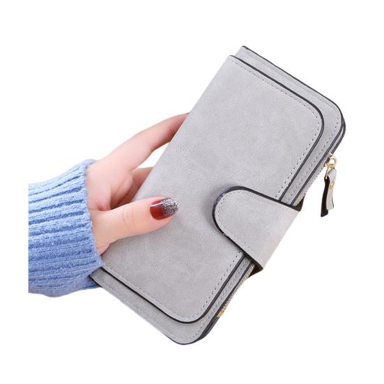 Women Long Wallet Large Capacity Wallet with Zipper Pocket 16 Card Slots ID Window Faux Leather Travel Clutch Wallet for Cash Management 1259₽