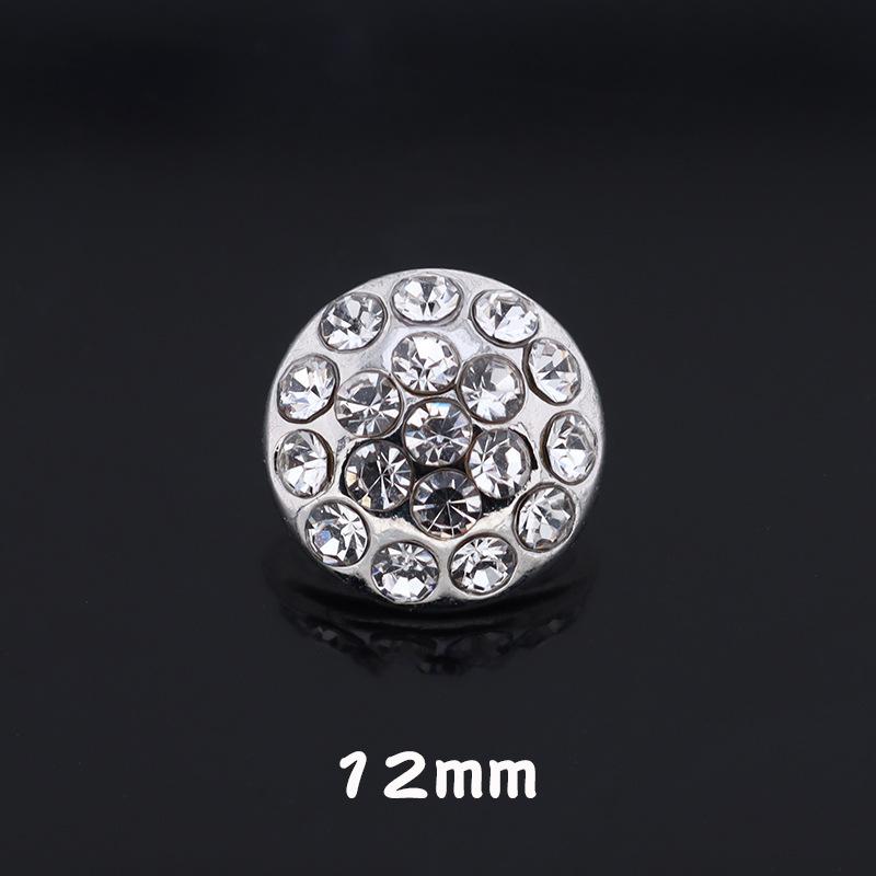 5pcs Bouton Diamant Cristal Manteau Veste Femme Petit Bouton Perle Parfumée Métal Diamant Cardigan Bouton Fourrure