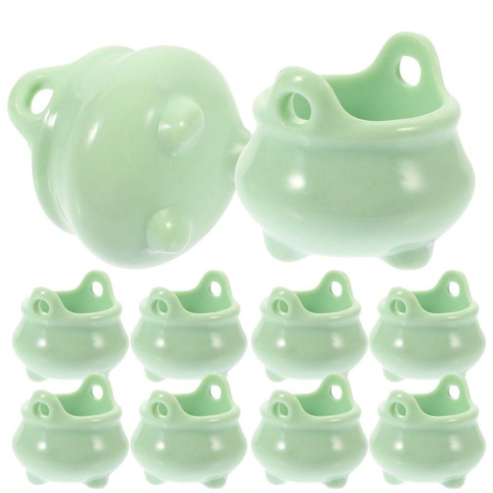 

10Pcs/set Delicate Halloween Decor Jar Cute Shape Candy Bucket Pot Halloween Mini Pot Desktop циан