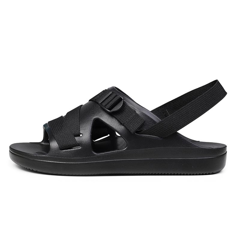 Sandals Soft Men Comfortable Non-Slip Men Shoes High Quality Beach Sandals Mens Gladiator Sandals Summer Casual Flat Shoes Black