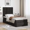 Maison Exclusive - Lit ottoman avec matelas noir 100x200 cm similicuir