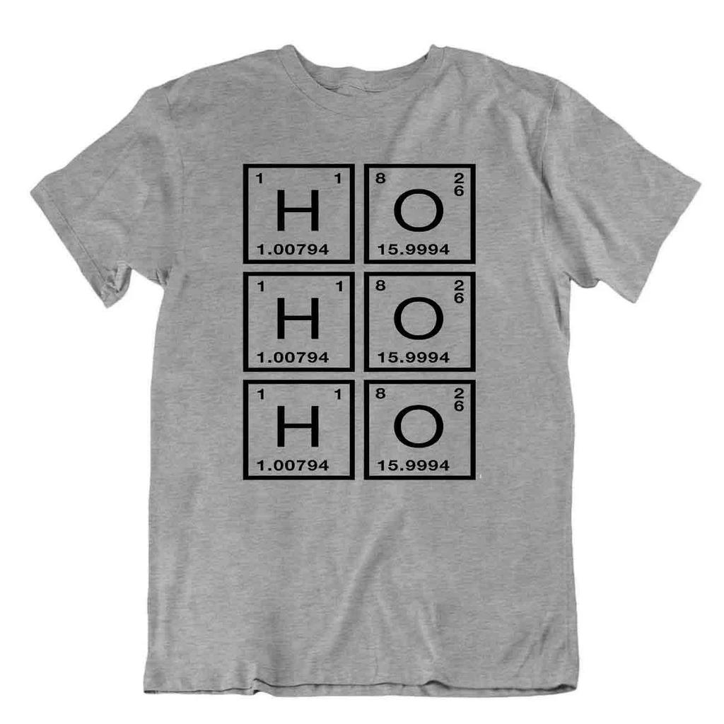 Ho Ho Ho Chemist T-Shirt Periodic Table Tee Teacher Joke Shirt