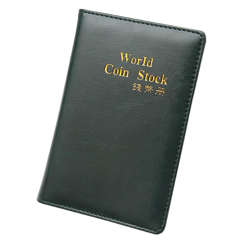 120-Pocket Large Capacity Leather Coin Album for Silver Dollar and Commemorative Coins