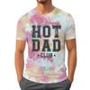 Hot Dad Club T-shirts for Men Summer Short-sleeved Tees Fathers Day Classic Tops Tie-dye Men Clothes Crew Neck Dad Casual Tops