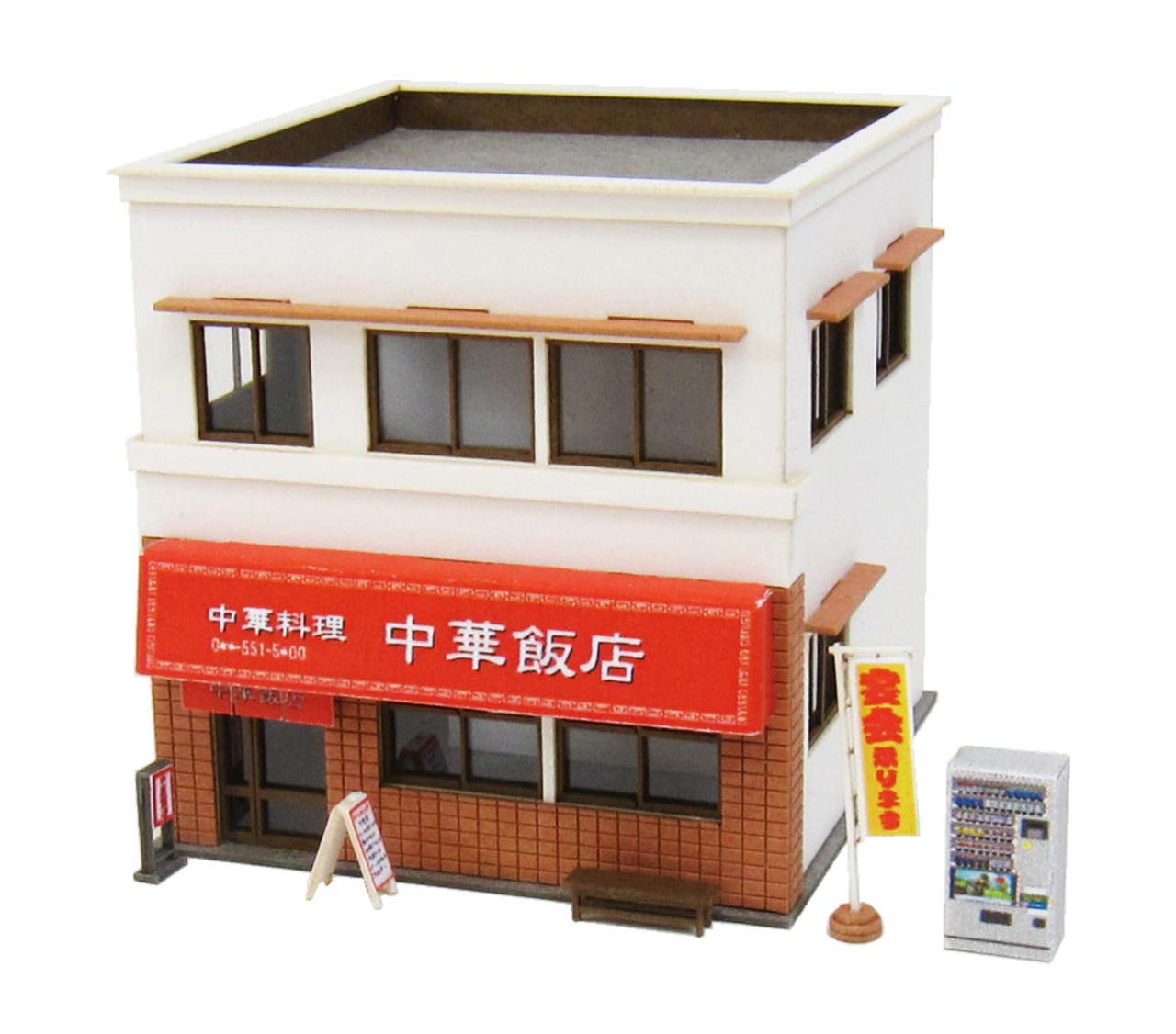 

Sankei Nostalgic Diorama Series Chinese Restaurant Paper Craft 1/150