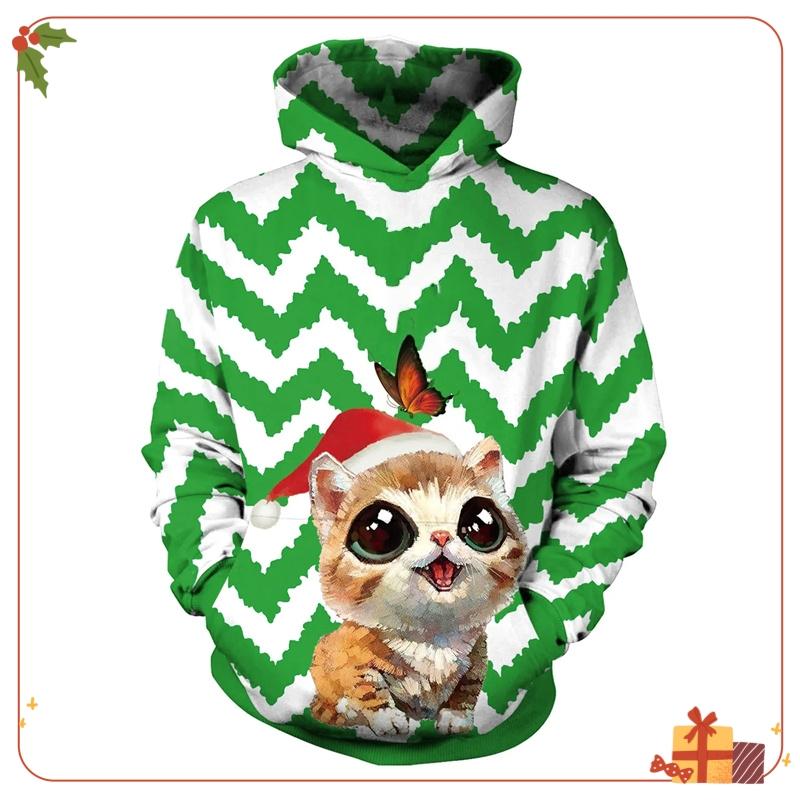 Merry Christmas Sweatshirts Cartoon Pullover Hoodies for Kids Clothes Santa Claus Girl Clothes Snowman Sweatshirts Boys Clothing