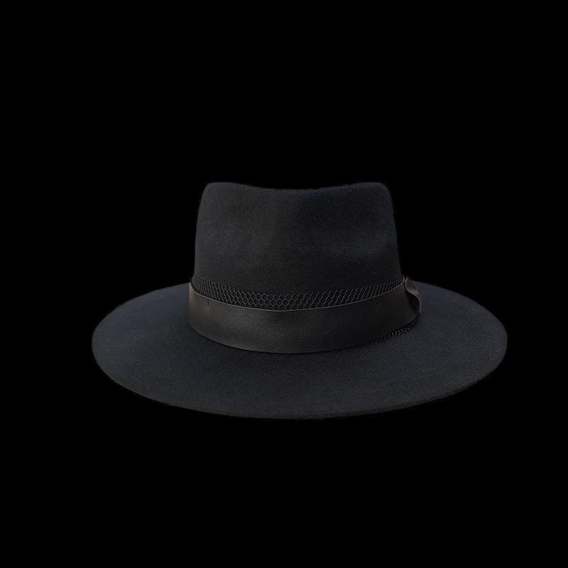 Manufacturer Wholesale Webbing Decorative Wool Top Hat Fashion Pure Wool Top Hat
