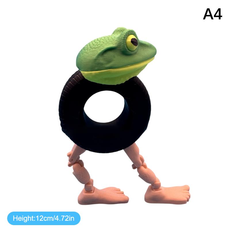 Italienisches Brainrot Spielzeug 3D-gedruckte Puppe Tung Tung Sahur Figur Tralalero Tralala Hai-Figur Schreibtischornament Geschenke Heimdeko