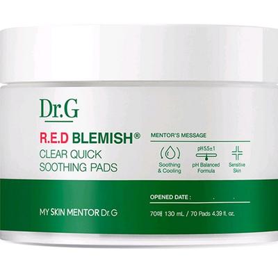 Dr.G Red Blemish Clear Quick Soothing Pack 70 Sheets, 1 Pack