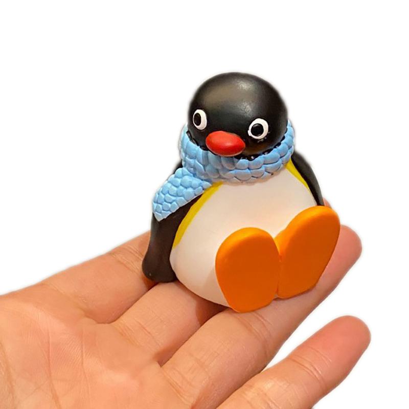 

1 Piece Window Edge Car Interior Decoration Center Console Accessories 6CM Kawaii Penguin Doll Desktop Ornament