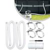 Robust For Pool Hose 32 Mm Designed for For Pool Pump Compatibility and UV Resistant Complete with Safety Clips