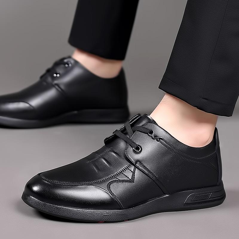 

Мужские туфли для вождения из коровьей кожи весна-осень, модные повседневные мужские мокасины с мягкой подошвой, дизайнерские черные британские мужские кожаные туфли 42