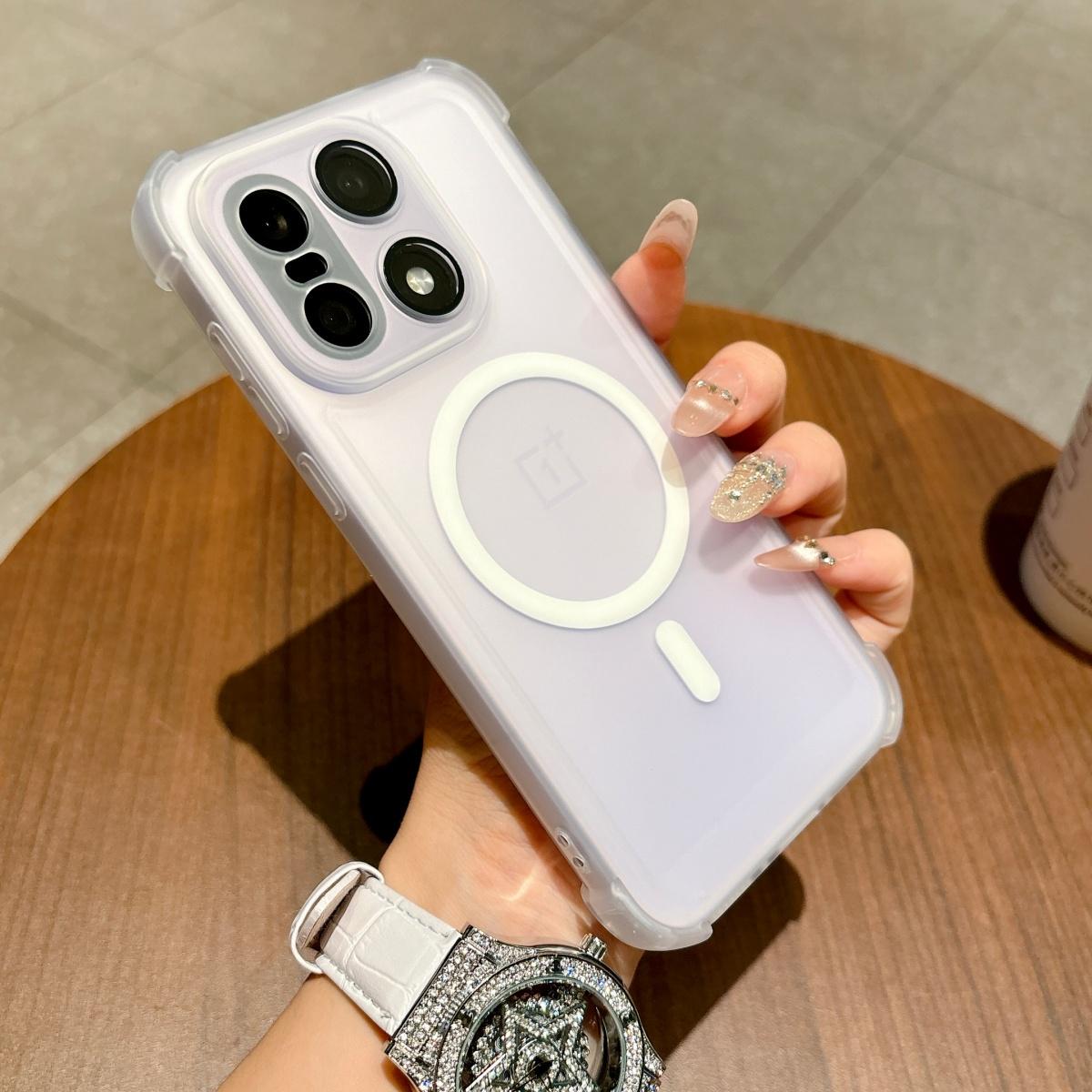 

Frosted Clear Soft TPU For Magsafe Magnetic Phone Case For OnePlus 15T 15 13 Ace 6 6T 5 5Pro Wireless Charge Shockproof Cover OnePlus 13