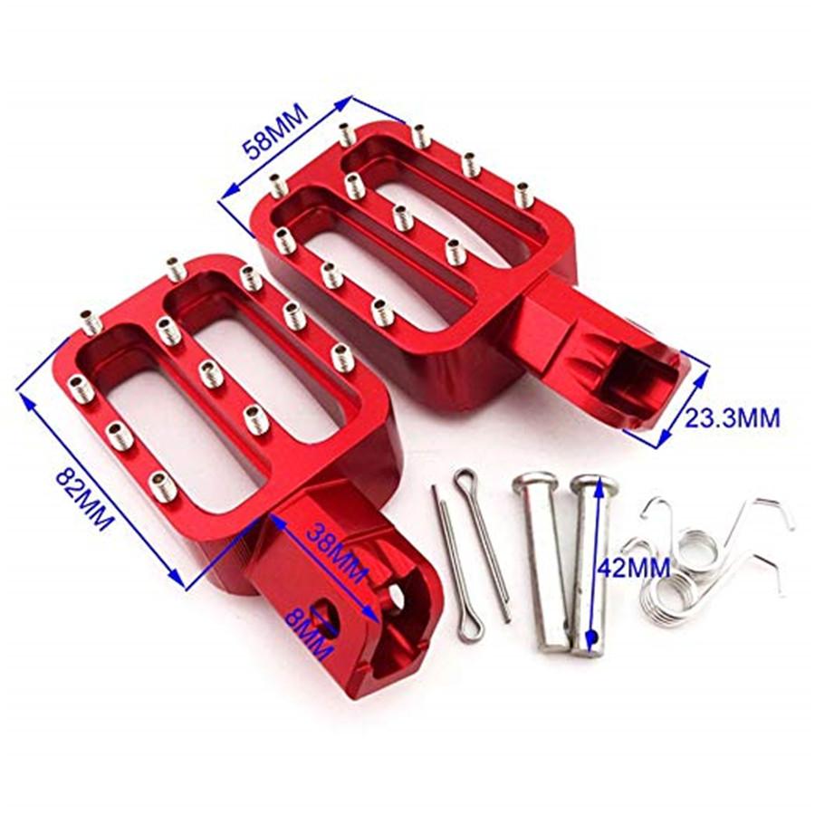 CNC Footpegs Foot Rest Pegs + Folding Gear Shifter Lever For CRF50 XR50 PW50 PW80 KLX110 TTR50  Dirt Bike Pit Bike