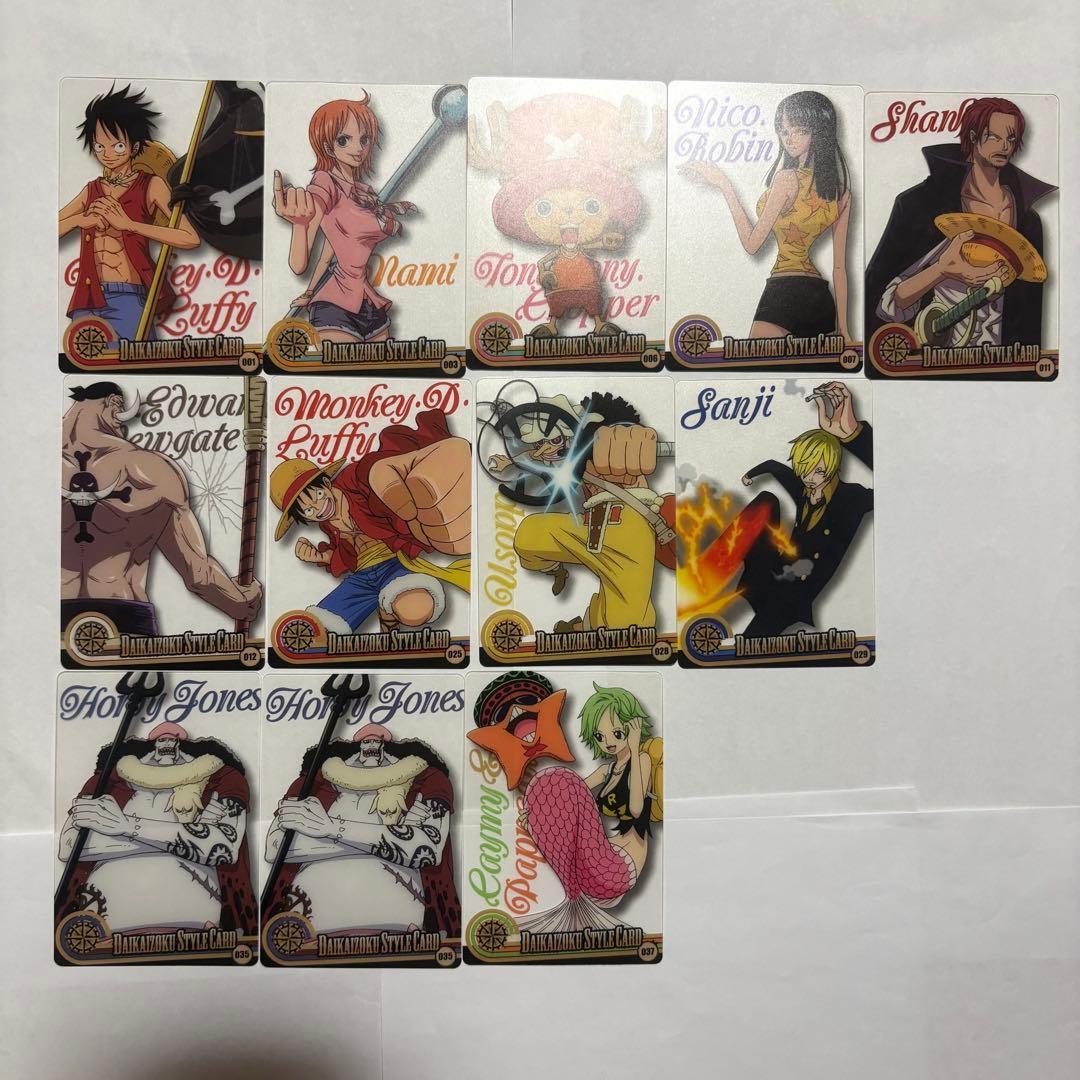 One Piece Wafer Morinaga Great Pirate Style Card Set of 12