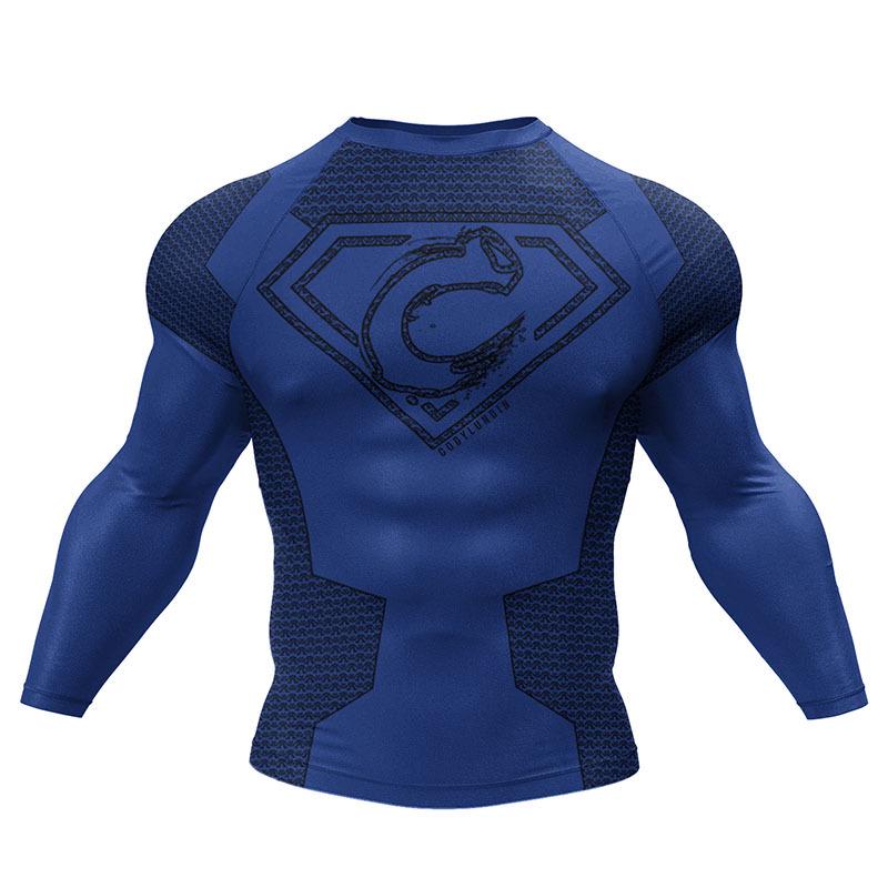 Men s High-Elasticity Quick-Dry Compression Running Jacket - Tight-Fit Long-Sleeve Gym Training Shirt. XX-Large