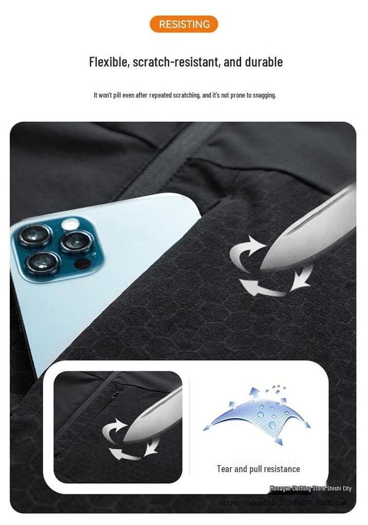 Unisex Trendy Three-Proof Windbreaker: Heavy-Duty, High-Quality Hooded Jacket for Men, Spring/Autumn 2026.