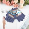 Neue Jungen- und Mädchen-Cartoon-Handschuhe mit fünfzackigem Stern, winterwarme Strickhandschuhe mit vollen Fingern zum Schreiben für Studenten