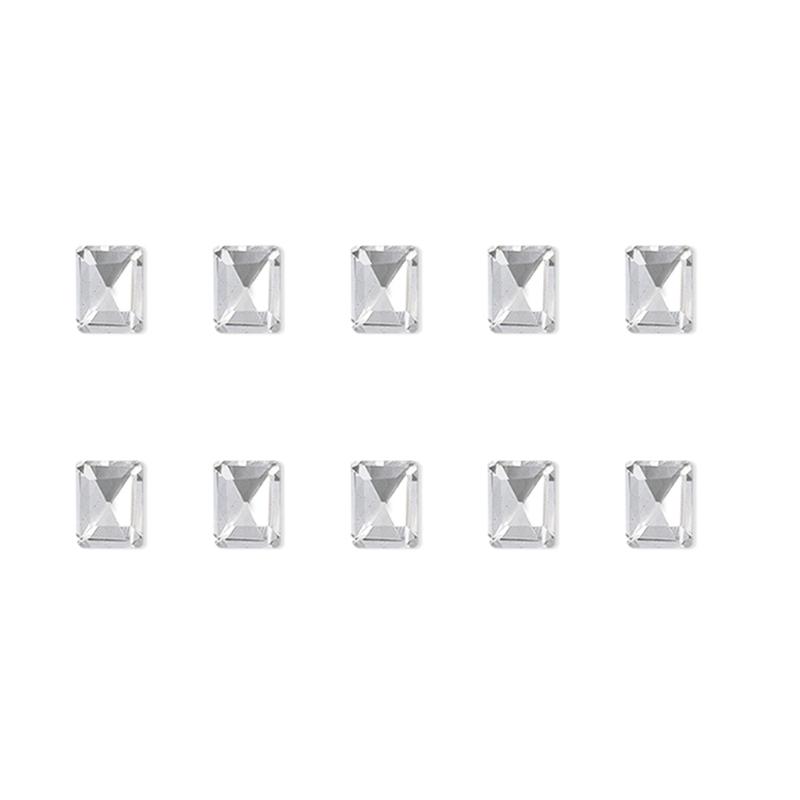 10x/Set Irregular Shape Nails Art Charms Pointed Bottom Nail Rhinestones Heart Nail Gems Charms Nail Crystals Charms