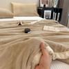 Double-Sided Thick Velvet Shawl Blanket - Winter Coral Fleece Flannel