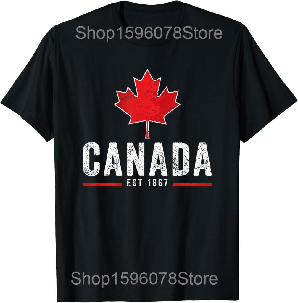 Elbows Up Canada Men Tshirt Summer Casual Funny Retro Maple Leaf Graphic Y2k Tops O Neck Short Sleeve Tees Male Clothing