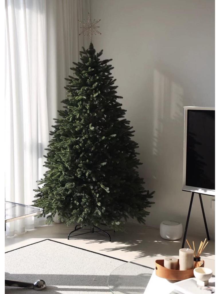 Luxurious Dense Artificial Christmas Tree with Lights - Secure, High-End Design Available Now